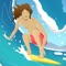 Go Surf is an infinite surfing game where you get to control a surfer who is riding one of the sickest waves there is