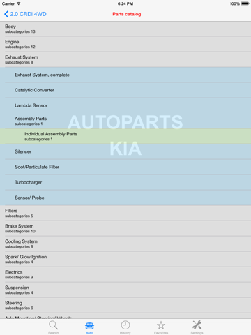 Скриншот из Autoparts for Kia