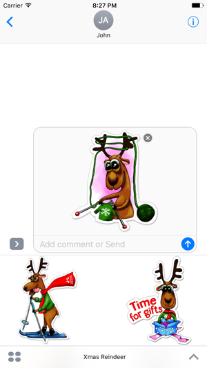 Xmas Reindeer Stickers(圖4)-速報App