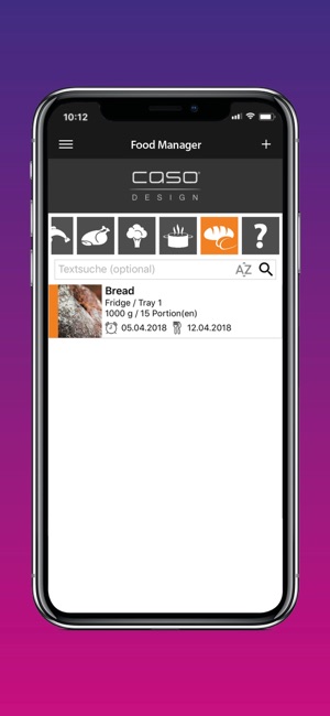 caso food manager im app store screenshots