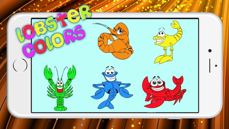 Coloring Quiz Lobster Color Test Learning Game Kid