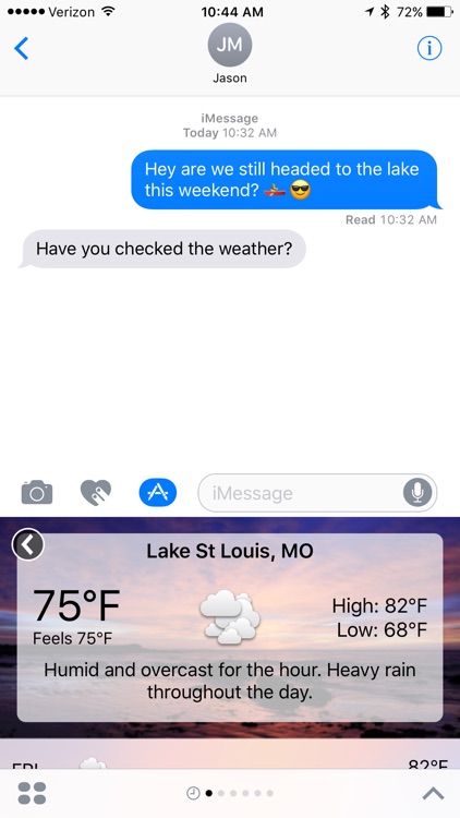 Weather for Messages