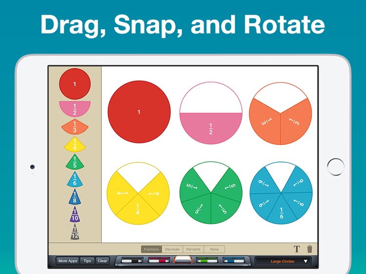 Fraction Circles Manipulative