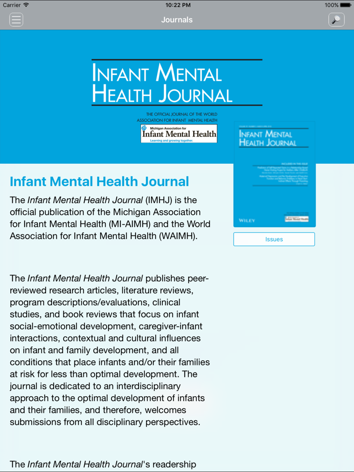 Infant Mental Health Journal