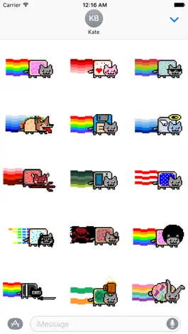 Game screenshot Nyan Cat Stickers! mod apk