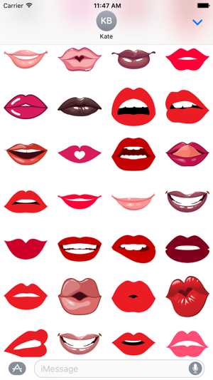 Lip Service Stickers - Kisses, Smiles and More!(圖2)-速報App