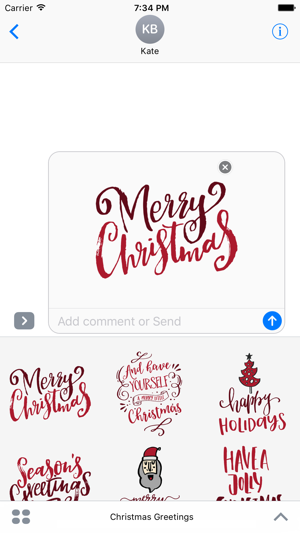 Christmas Greetings for iMessage Sticker