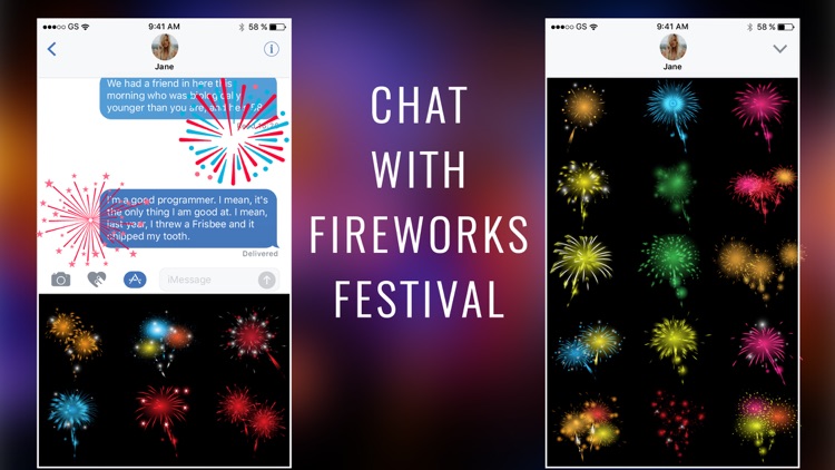 Animated Fireworks Sticker GIF