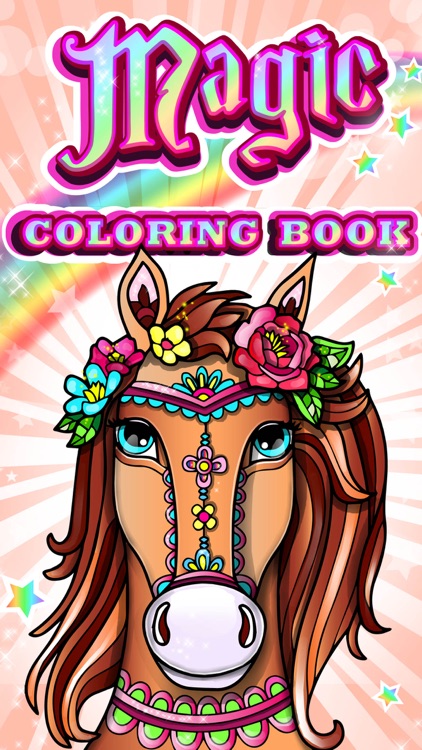 Magic Pony Coloring Book for Adults My Little Art by ROMAN SAFRONOV