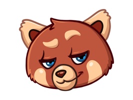 The coolest red panda on the block, Ricky's got all you need to express yourself without dropping a single word