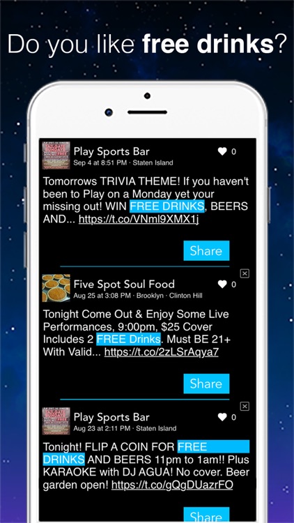 SceneCheck · Best Bars, Clubs, and Drink Specials