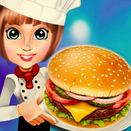 Food Court Hamburger Chef Cooking Burger maker Bar PRO icon