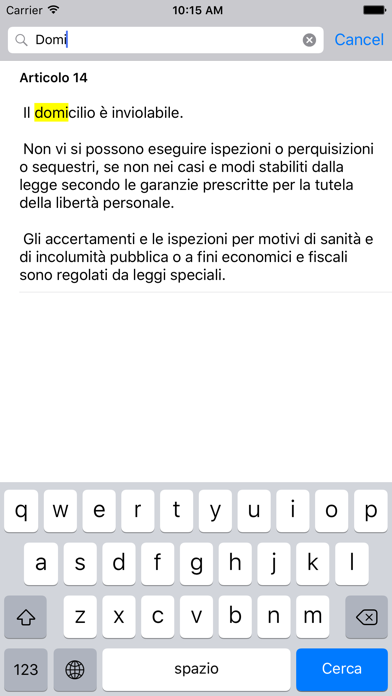 How to cancel & delete Costituzione - ProjectDuraLex from iphone & ipad 4