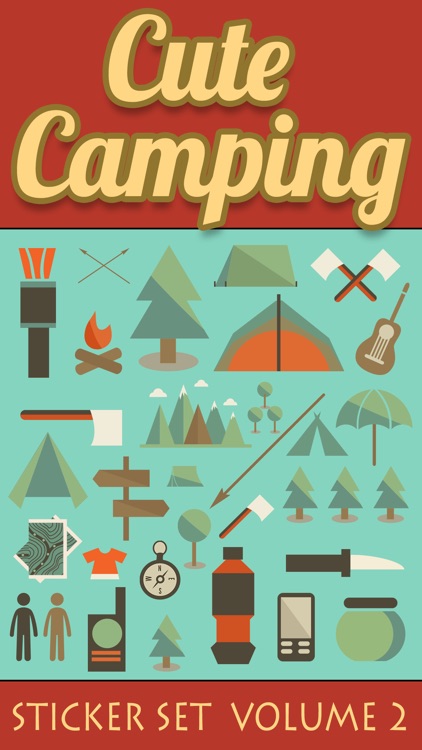 Cute Camping Sticker Set Volume 2