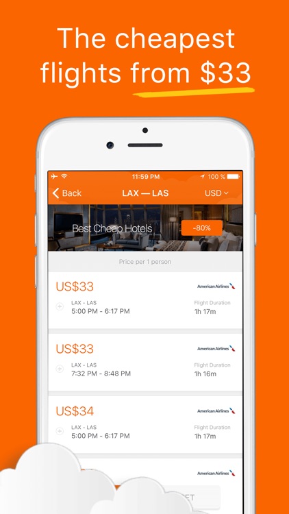 Cheap Flights, Airfare Deals & Last-Minute Offers on US Airline Tickets - Search for Discount screenshot-3