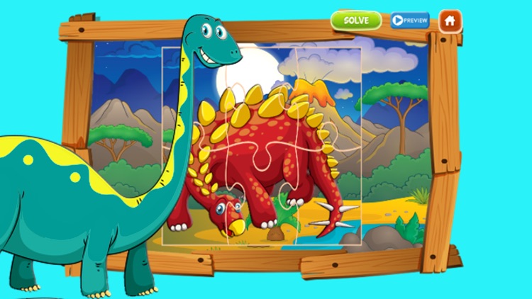 Dinosaur Jigsaw for Preschool Bedtime Activities