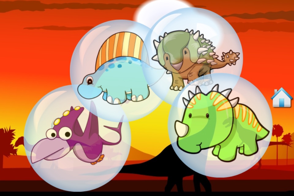 Dino Bubbles for Toddlers : discover the Dinosaurs ! FREE App screenshot 3