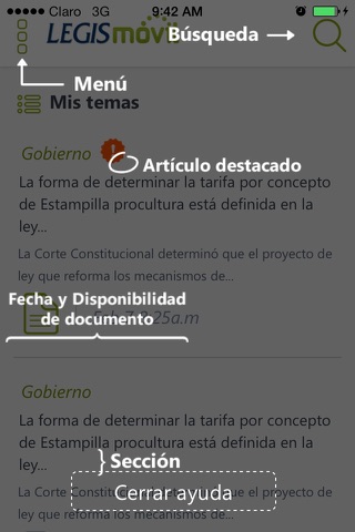 LEGISmovil App screenshot 3