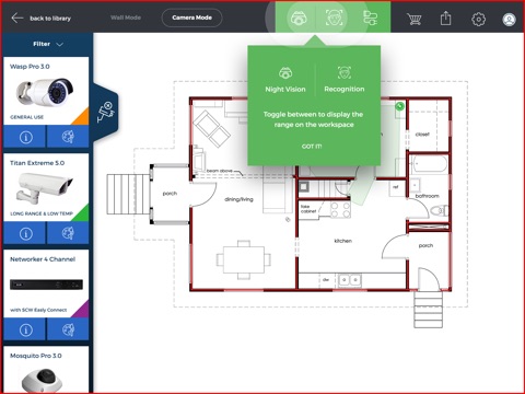 SCW Surveillance Floor Plan Designer screenshot 3