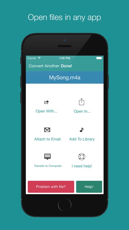 The Audio Converter - Convert your audio or music to nearly any file format to open or listen screenshot-3