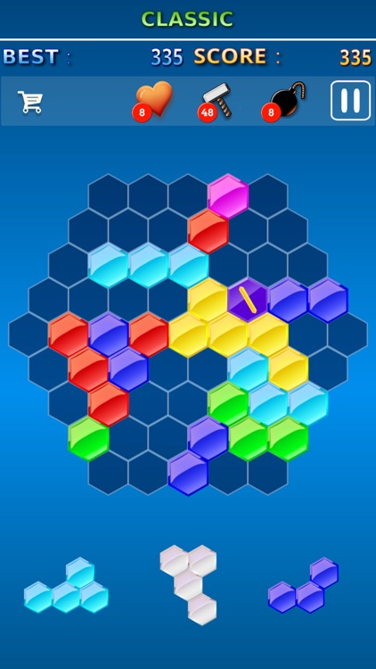 Hexagon Gem Crush screenshot-4