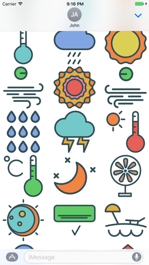 Weather Stickers - Cool Down or Heat Up Messages(圖1)-速報App