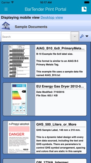 BarTender Print Portal App(圖1)-速報App