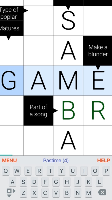 Pure Crosswords: Daily Puzzles screenshot 2