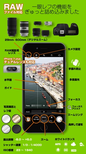 一眼レンズキット Raw デュアルレンズ対応 をapp Storeで