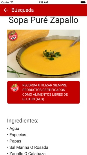 SmarTACC - Comidas sin gluten(圖2)-速報App