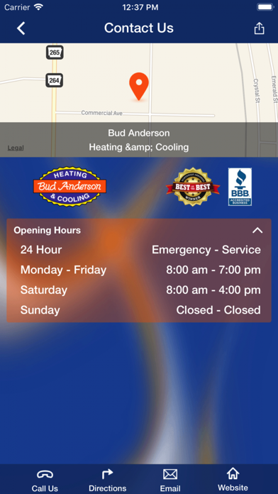 Bud Anderson Heating & Cooling screenshot 2