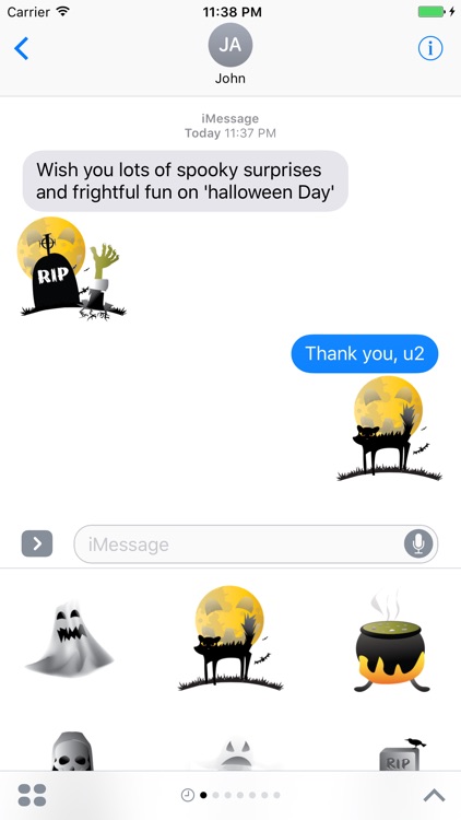 Crazy Halloween Sticker for iMessage #3