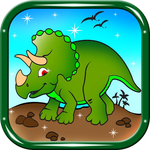 Coloring Book Dinosaurs And Jurassic Hunter iOS App