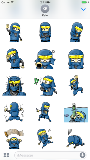 Mystic Ninja - Cute stickers for iMessage(圖2)-速報App