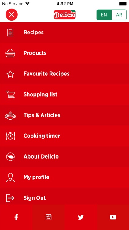 Delicio Recipes and Shopping List