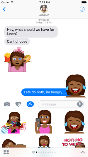 Tyra – Sassy Emoji Stickers for Women on iMessage(圖1)-速報App