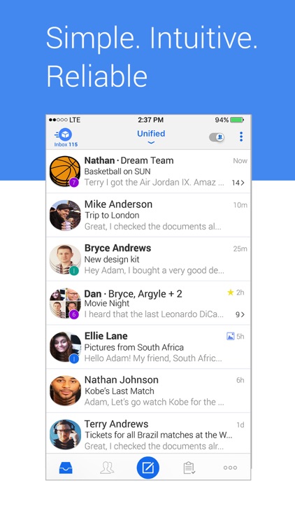 Blue Mail - Email Mailbox