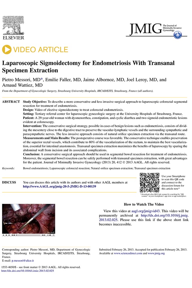 Journal of Minimally Invasive Gynecology (JMIG) screenshot 4