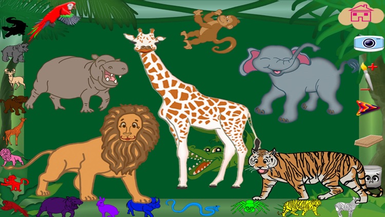 Wild Animals Coloring Pages screenshot-3