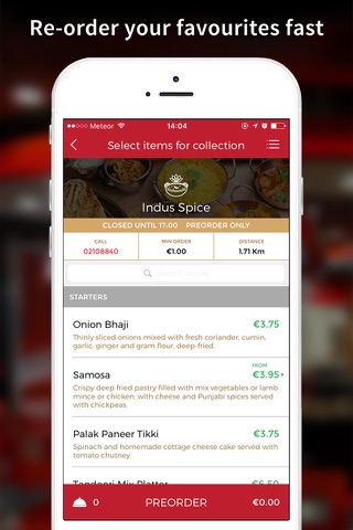 Indus Spice App screenshot 3