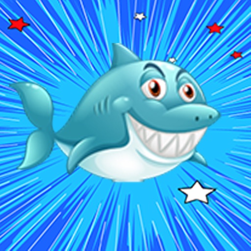 Happy fish run – a fish story icon