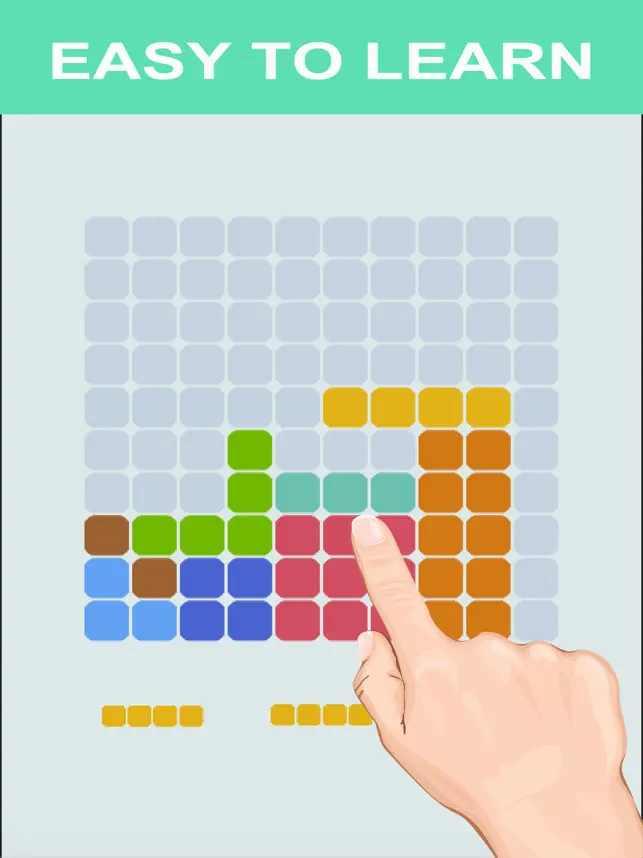 Screenshot 1 1010 Bloque de color puzzle gratis para ajustar: 10/10 pila lógica de los puntos del hexágono iphone