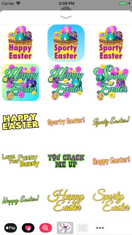 Easter Baseball Stickers