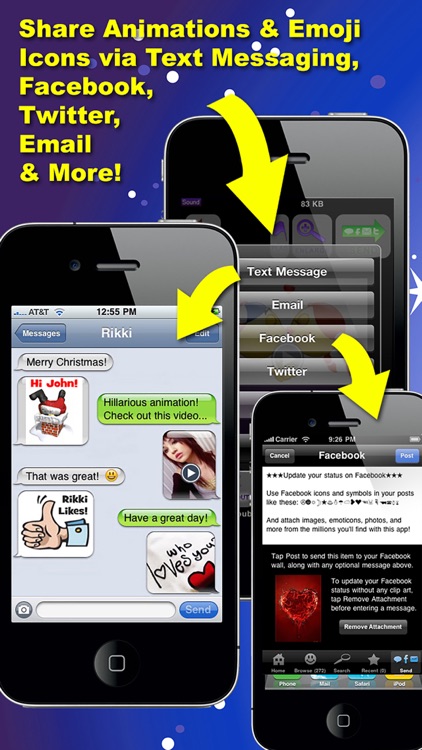 Fun Animations for MMS Text Messaging - 1 MILLION 3D Animated Emoticons