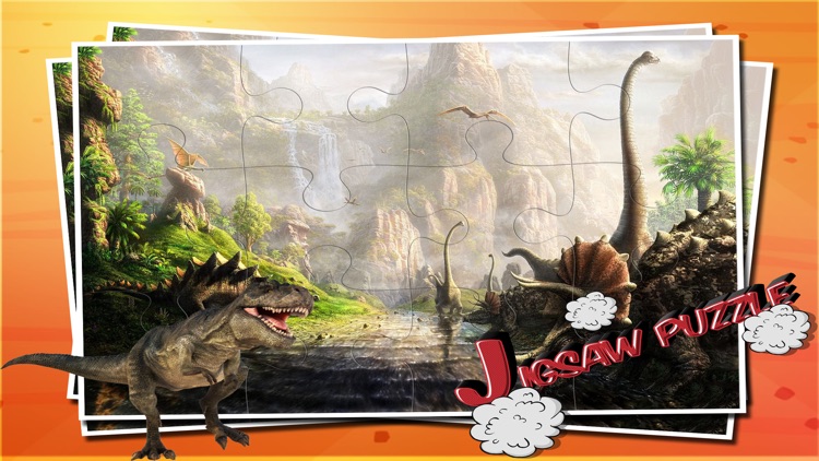 Dinosaur Jigsaw Puzzle - Jurassic Animated Dino Jigsaw Puzzle with HD Cartoon Dinosaurs