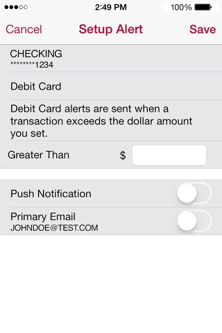 Bank of Texas Mobile screenshot 3