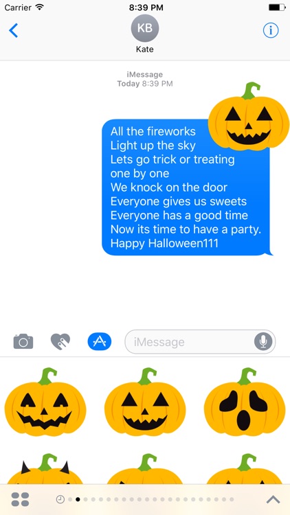 Pumpkin Halloween Emoji Sticker #1