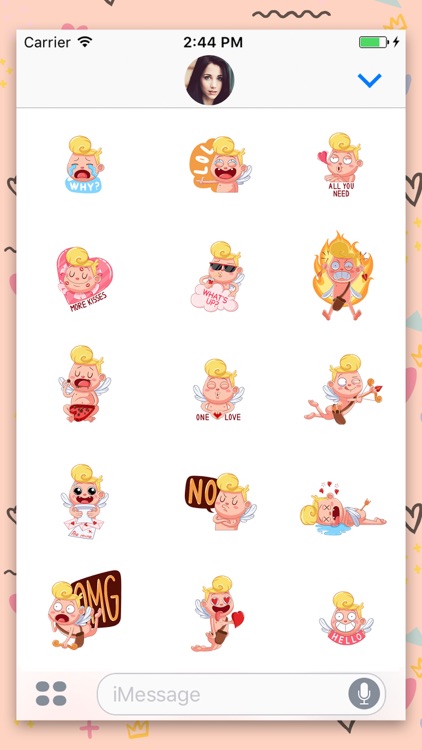 Animated Love Cupid Stickers