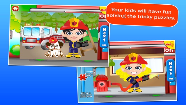 Fireman Jigsaw Puzzles for Kids(圖2)-速報App