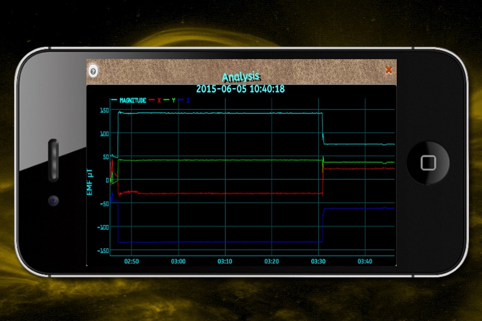Tesla - Metal detector and Magnetic field recorder screenshot 3